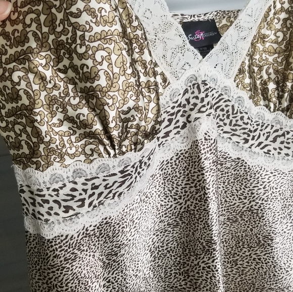 Slip Cheetah animal print lace detail - Picture 3 of 6